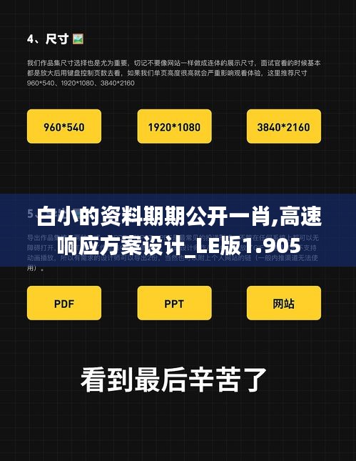 白小的资料期期公开一肖,高速响应方案设计_LE版1.905