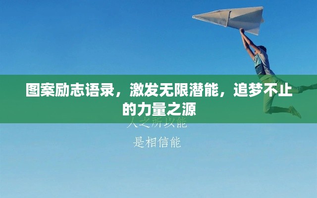 图案励志语录，激发无限潜能，追梦不止的力量之源