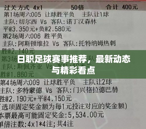日职足球赛事推荐，最新动态与精彩看点
